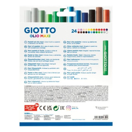 10837-ESTUCHE CON ASA GIOTTODE 24 BARRAS DE PINTURA OLEO GIOTTO F293800