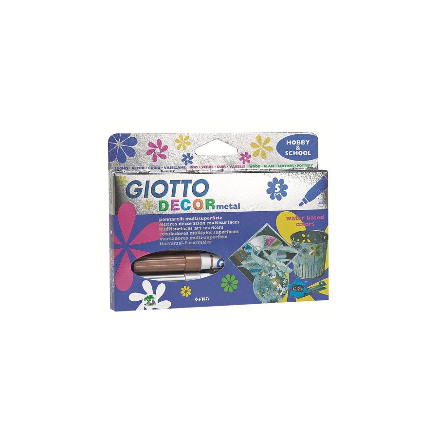 10840-ESTUCHE 5 ROTULADORES DECOR METALLIC GIOTTO F45290000