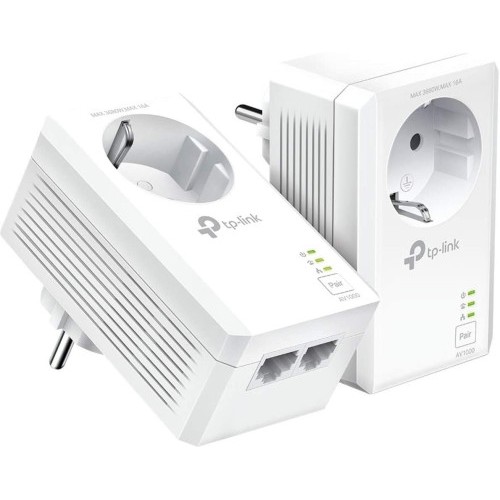 10892-TP-LINK KIT INICIAL AV1000 2-PUERTOS GIGABIT CON ENCHUFE INCORPORADO