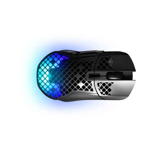 10917-Steelseries Aerox 5 Wireless raton mano derecha RF Wireless + Bluetooth + USB Type-A Optico 18000 DPI