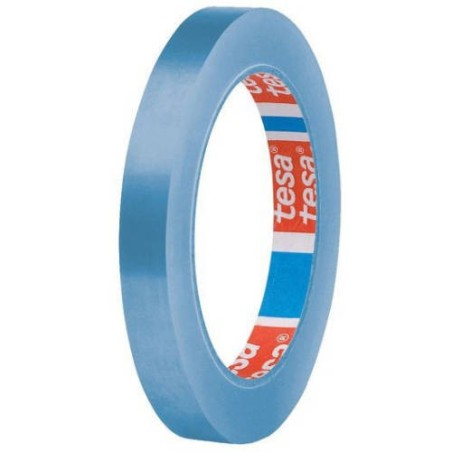 1095-CINTA DE EMBALAJE EN PVC DE COLORES 12MM.X66M. AZUL TESA 62204-00008-00