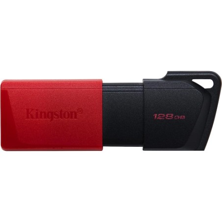 10996-KINGSTON 128GB USB3.2 GEN1 DATATRAVELER EXODIA M (BLACK + RED)