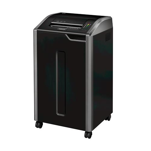 11001-Fellowes 425Ci triturador de papel Corte cruzado 30 cm Negro, Plata