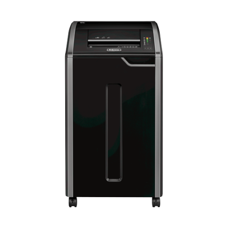 11002-Fellowes 425Ci triturador de papel Corte cruzado 30 cm Negro, Plata