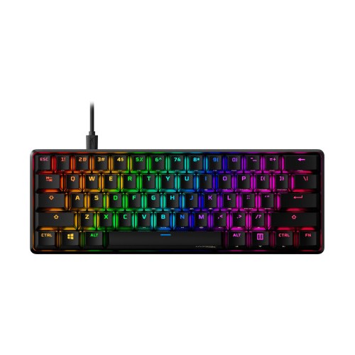 11005-HP HyperX Alloy Origins 60 teclado USB QWERTY Ingles de EE. UU. Negro