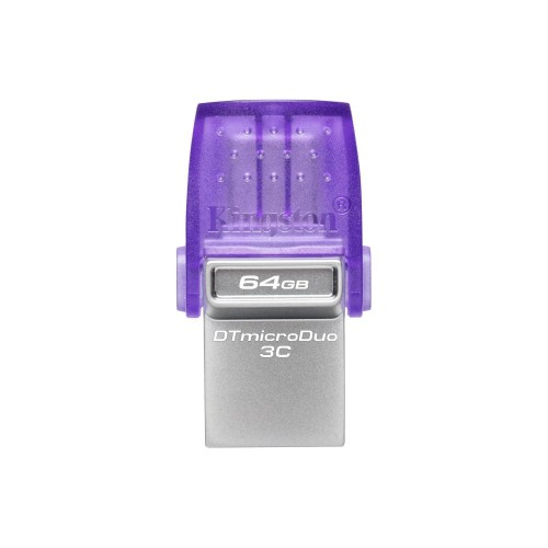 11011-Kingston Technology DataTraveler microDuo 3C unidad flash USB 64 GB USB Type-A / USB Type-C 3.2 Gen 1 (3.1 Gen 1)