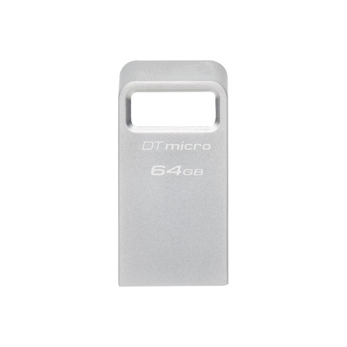 11017-Kingston Technology DataTraveler Micro unidad flash USB 64 GB USB tipo A 3.2 Gen 1 (3.1 Gen 1) Plata
