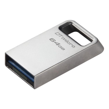 11018-Kingston Technology DataTraveler Micro unidad flash USB 64 GB USB tipo A 3.2 Gen 1 (3.1 Gen 1) Plata