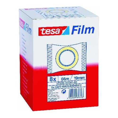 1107-CINTA ADHESIVA STANDARD 19MM.X66M.EN BOLSITA TRANSPARENTE TESA 57226-00001-01