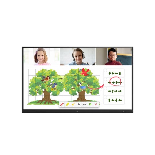 11077-LG 75TR3PJ-B Pantalla plana para senalizacion digital 190,5 cm (75") LED Wifi 390 cd / m2 UHD+ Negro Pantalla tact