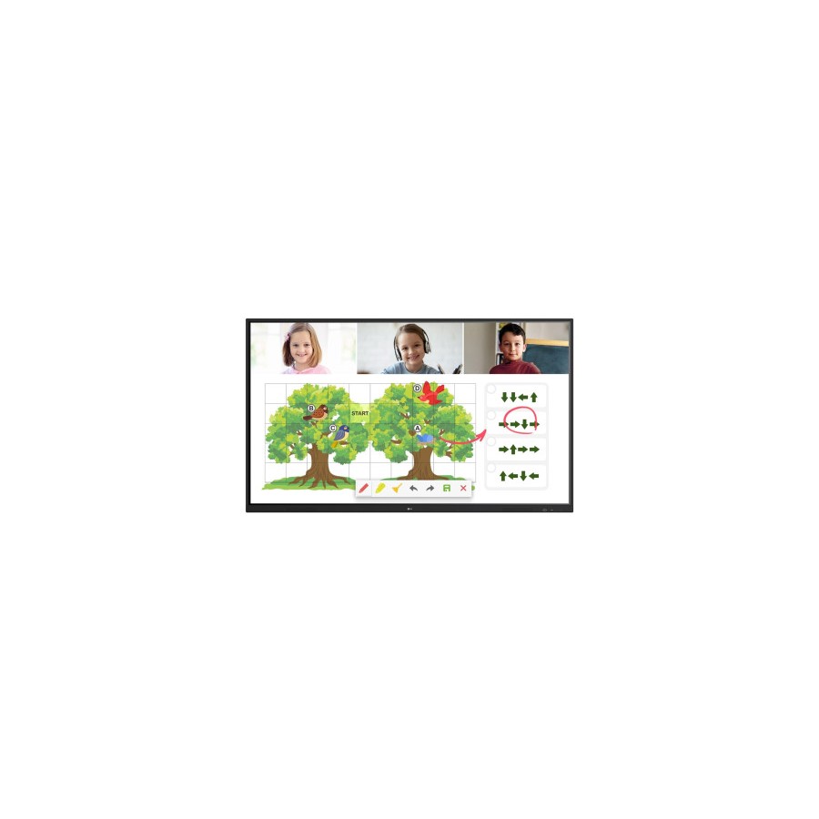 11077-LG 75TR3PJ-B Pantalla plana para senalizacion digital 190,5 cm (75") LED Wifi 390 cd / m2 UHD+ Negro Pantalla tact