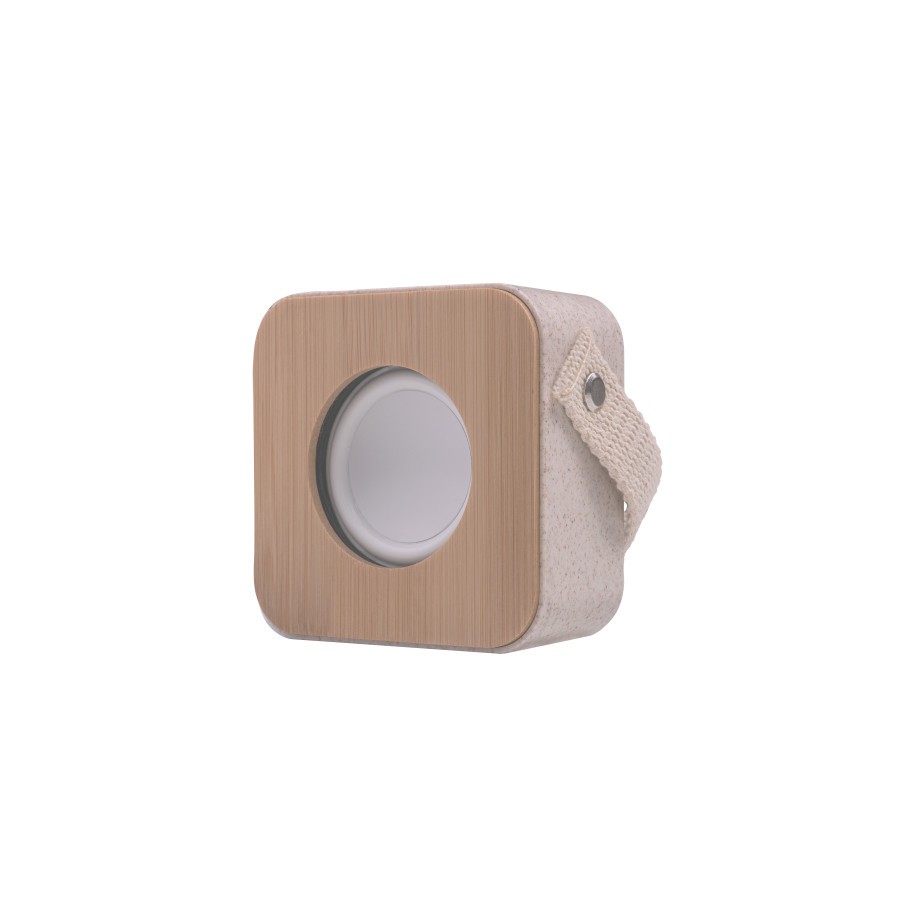 11087-Mars Gaming MS-ECO Altavoz Bluetooth 5.1 Ecologico Material Organico Wheat Straw y Bambu Tamano Compacto