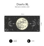 11120-SUBBLIM Alfombrilla Raton Lunar XL Mouse Pad 900x400x3
