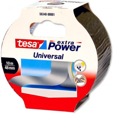 1120-CINTA AMERICANA EXTRA POWER UNIVERSAL 50MM.X10M. COLOR PLATA TESA 56348-00000-06