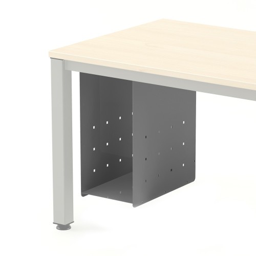 11219-SOPORTE CPU PARA  MESAS WORK/EXECUTIVE/TOTAL/BLANCA GRIS ALUMINIO 2943