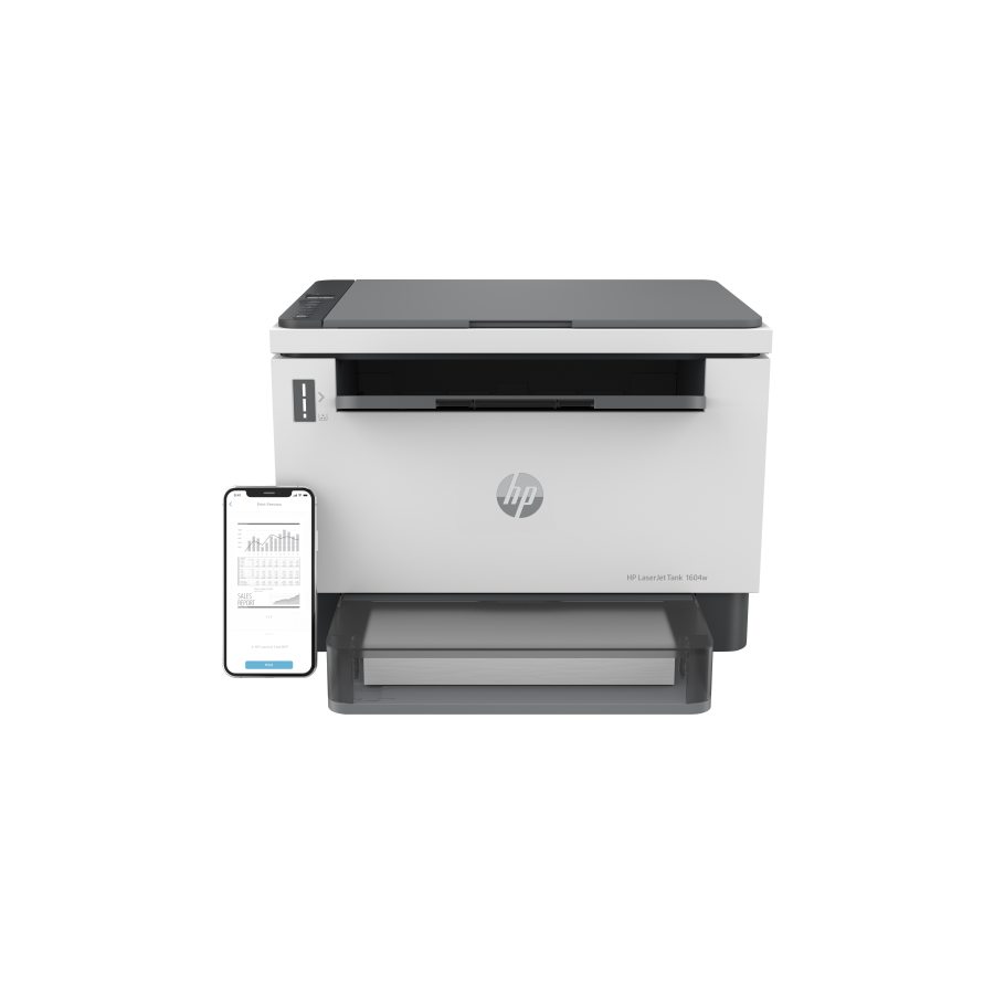 11225-HP LaserJet Impresora multifuncion Tank 1604w, Blanco y negro, Impresora para Empresas, Impresion, copia, escaner,