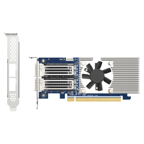 11292-QNAP QXG-100G2SF-CX6 adaptador y tarjeta de red Interno Fibra 100000 Mbit/s