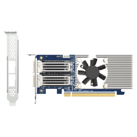 11292-QNAP QXG-100G2SF-CX6 adaptador y tarjeta de red Interno Fibra 100000 Mbit/s