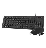 11343-SUBBLIM Teclado Ergonomico y raton Combo Business Slim Silencioso con cable USB