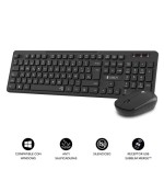 11346-SUBBLIM Teclado Ergonomico y raton Combo Business Slim Silencioso Inalambrico 2.4G