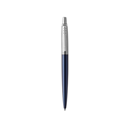 1142-BOLIGRAFO RETRACTIL JOTTER ROYAL AZUL CON BORDE CROMADO PUNTO MEDIO TINTA AZUL PARKER 1953186