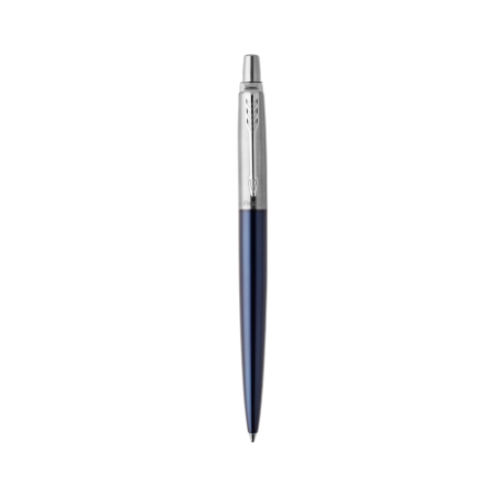 1142-BOLIGRAFO RETRACTIL JOTTER ROYAL AZUL CON BORDE CROMADO PUNTO MEDIO TINTA AZUL PARKER 1953186