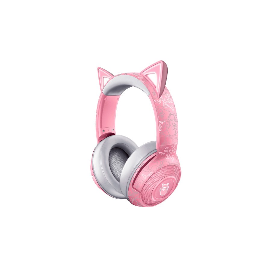 11435-Razer Kraken Kitty V2 Pro Auriculares Alambrico Diadema Juego USB tipo A Rosa