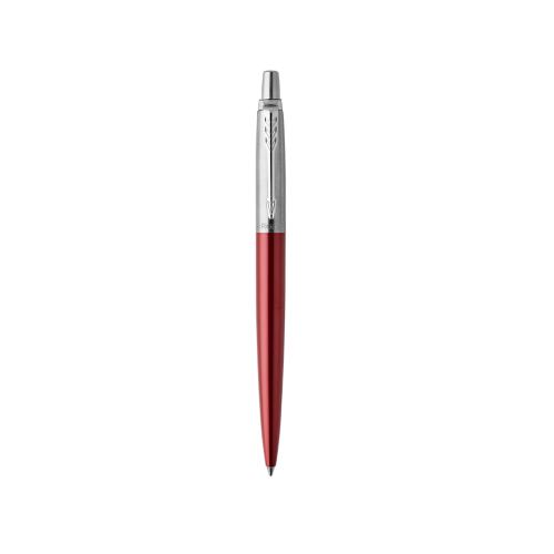 1144-BOLIGRAFO RETRACTIL JOTTER KENSINGTON ROJO CON RIBETE CROMADO PUNTO MEDIO TINTA AZUL PARKER 1953187