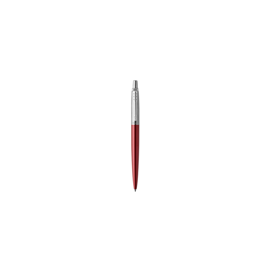 1144-BOLIGRAFO RETRACTIL JOTTER KENSINGTON ROJO CON RIBETE CROMADO PUNTO MEDIO TINTA AZUL PARKER 1953187