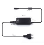 11454-Ewent EW3962 adaptador e inversor de corriente Interior 45 W Negro