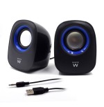11459-Ewent EW3501 altavoz De 2 vias Negro Alambrico 5 W