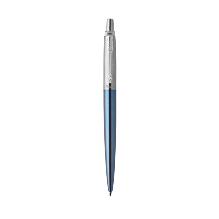 1146-BOLIGRAFO RETRACTIL JOTTER WATERLOO AZUL CON RIBETE CROMADO PUNTO MEDIO TINTA AZUL PARKER 1953191