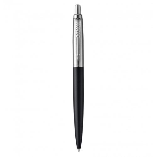 1148-BOLIGRAFO JOTTER XL RICHMOND NEGRO MATE RIBETE DE COLOR CROMO PLUMIN MEDIO TINTA AZUL PARKER 2068358