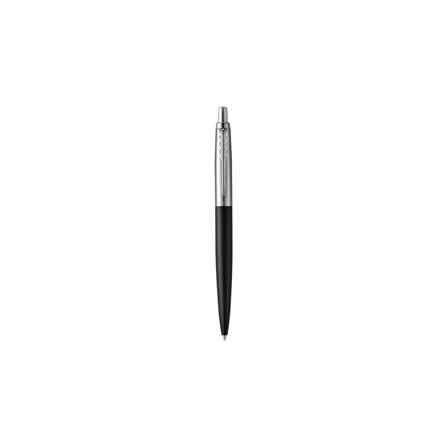 1148-BOLIGRAFO JOTTER XL RICHMOND NEGRO MATE RIBETE DE COLOR CROMO PLUMIN MEDIO TINTA AZUL PARKER 2068358