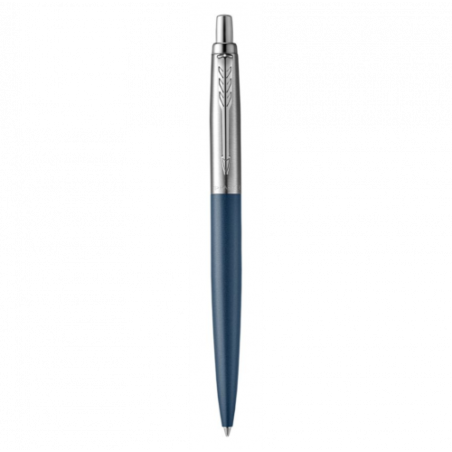 1150-BOLIGRAFO JOTTER XL PRIMROSE AZUL MATE RIBETE DE COLOR CROMO PLUMIN MEDIO TINTA AZUL PARKER 2068359