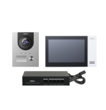 11538-(DHI-KTP01L(S) )DAHUA KIT DE VIDEOPORTERO IP COMPUESTO POR 1X VIDEOPORTERO DHI-VTO2201F-P 1X MONITOR (VTH2421FW-P)