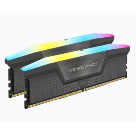 11542-MEMORIA CORSAIR DDR5 64GB 2X32GB PC5200 VENGEANCE RGB CMH64GX5M2B5200Z40K