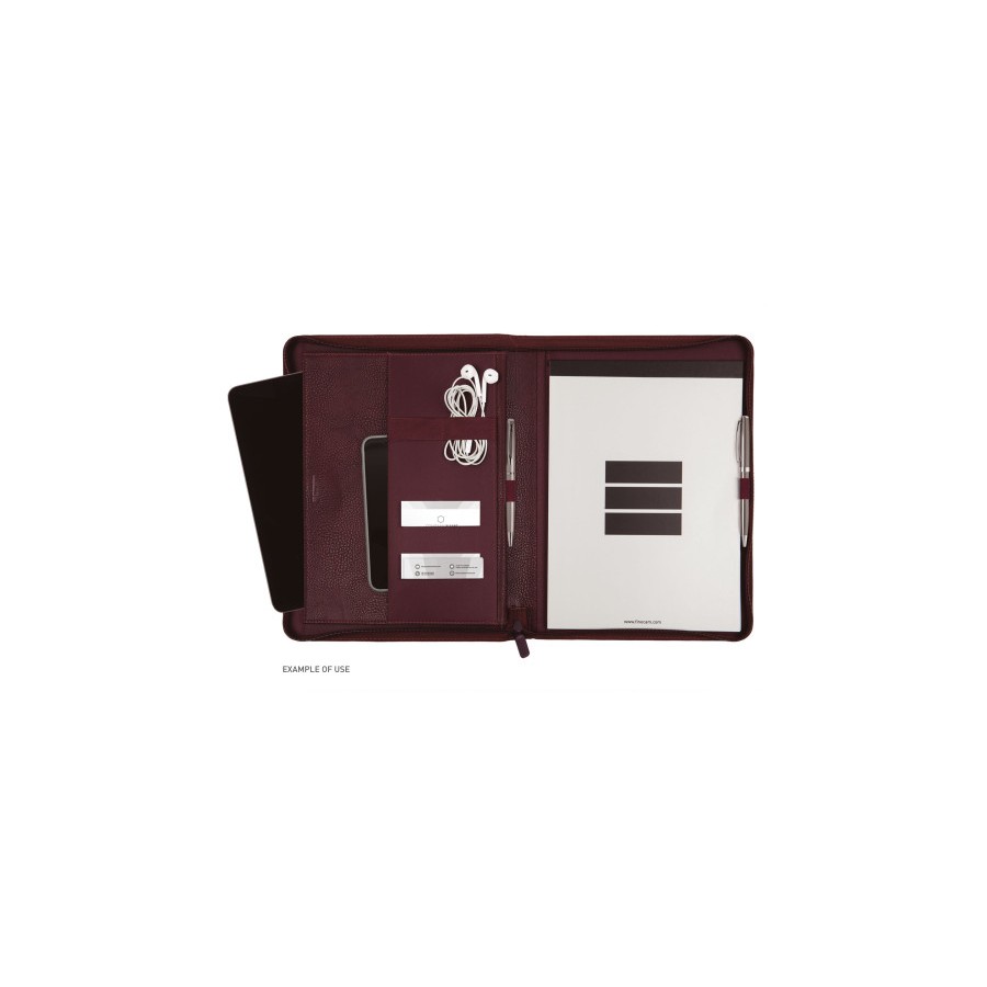 11557-CARPETA CONGRESO PORTADOCUMENTOS CREMALLERA FOCUS A4 BURDEOS FINOCAM 5098074