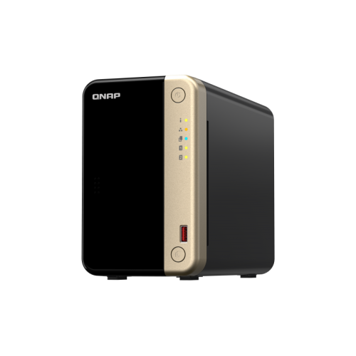 11642-QNAP TS-264 NAS Torre Ethernet Negro, Oro N5095