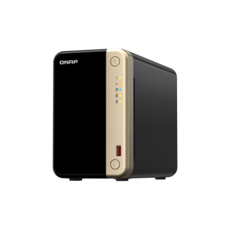 11642-QNAP TS-264 NAS Torre Ethernet Negro, Oro N5095