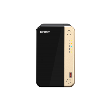 11643-QNAP TS-264 NAS Torre Ethernet Negro, Oro N5095