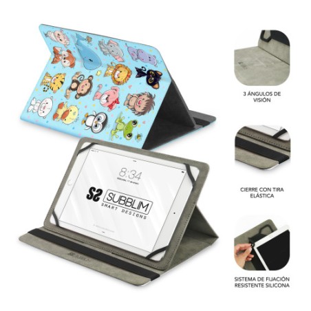 11658-FUNDA TABLET UNIVERSAL TRENDY CASE ANIMALS 11"