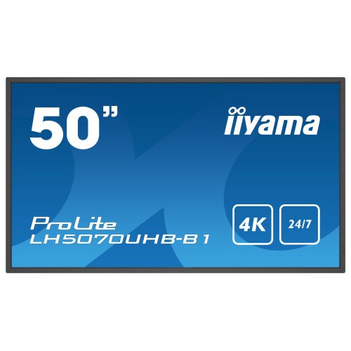 11676-iiyama LH5070UHB-B1 pantalla de senalizacion Pantalla plana para senalizacion digital 125,7 cm (49.5") VA 700 cd /
