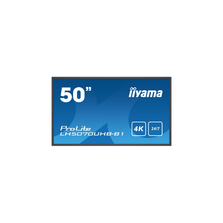 11676-iiyama LH5070UHB-B1 pantalla de senalizacion Pantalla plana para senalizacion digital 125,7 cm (49.5") VA 700 cd /