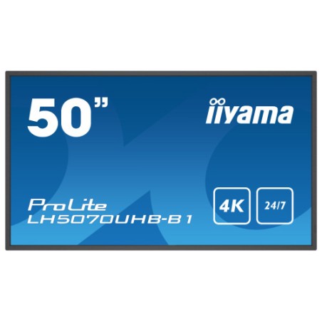 11676-iiyama LH5070UHB-B1 pantalla de senalizacion Pantalla plana para senalizacion digital 125,7 cm (49.5") VA 700 cd /