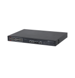 11698-(DH-PFS4218-16ET-240-V3) DAHUA SWITCH L2 HI-POE GESTIONABLE 16 PUERTOS 10/100 + 2 COMBO GIGABIT/SFP UPLINK