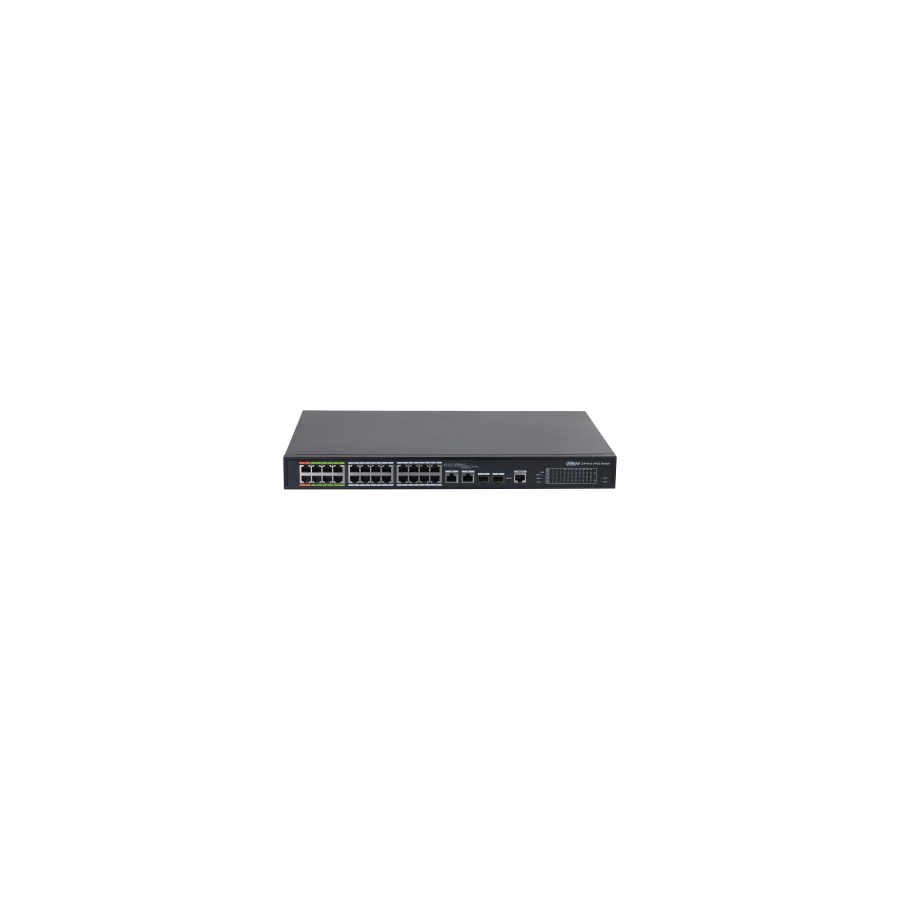 11707-(DH-LR2226-24ET-360-V2) DAHUA SWITCH L2 EPOE GESTIONABLE 24 PUERTOS 10/100 (8 EPOE/EOC + 16 POE) + 2 UPLINK COMBO