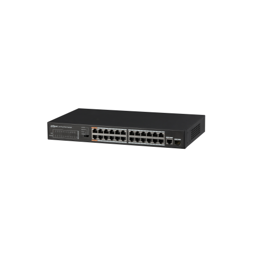 11714-(DH-PFS3125-24ET-190) DAHUA SWITCH POE 24 PUERTOS + 1 GIGABIT COMBO RJ45/SFP