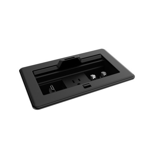 11745-CRESTRON FLIPTOP FT2 SERIES CABLE MANAGEMENT SYSTEM, 202 SIZE, MECHANICAL, PASS-THROUGH LID, BLACK (FT2-202-MECH-P