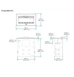 11746-CRESTRON FLIPTOP FT2 SERIES CABLE MANAGEMENT SYSTEM, 202 SIZE, MECHANICAL, PASS-THROUGH LID, BLACK (FT2-202-MECH-P
